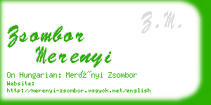 zsombor merenyi business card